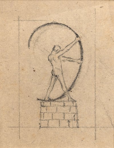 Man Arching Bow, c.1897 by Charles Robert Ashbee